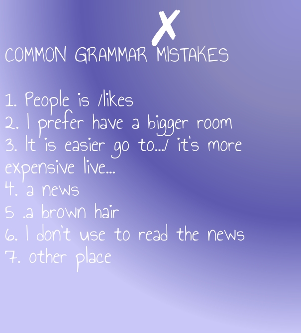 common errors in english grammar